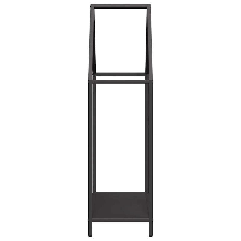 vidaXL Malkas plaukts, melns, 60x25x90 cm, auksti velmēts tērauds