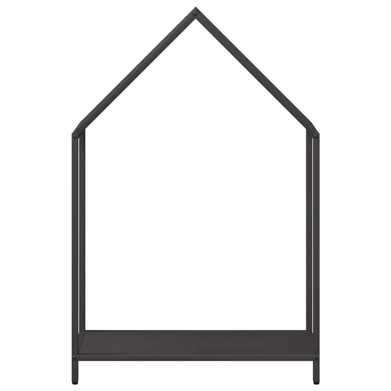 vidaXL Malkas plaukts, melns, 60x25x90 cm, auksti velmēts tērauds