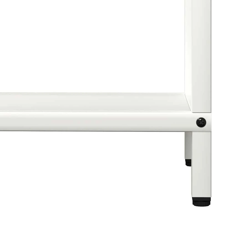 vidaXL malkas plaukts, balta, 60x25x90 cm, auksti velmēts tērauds