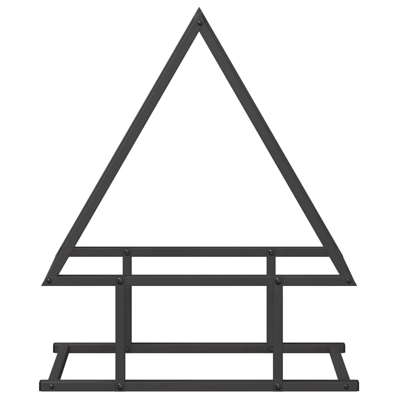 vidaXL Malkas plaukts, melns, 50x25x60 cm, auksti velmēts tērauds