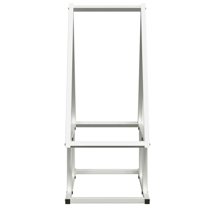 vidaXL malkas plaukts, balta, 50x25x60 cm, auksti velmēts tērauds