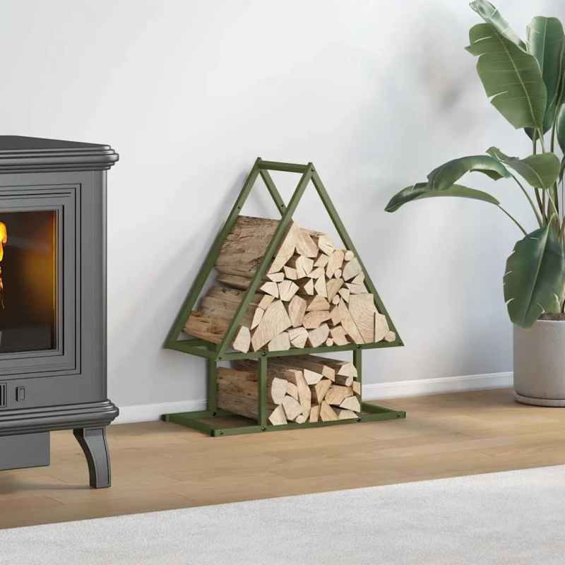 vidaXL Malkas plaukts, olīvu zaļa 50x25x60 cm auksti velmēts tērauds