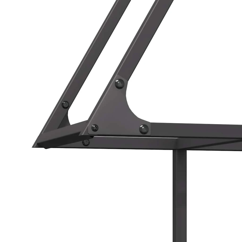 vidaXL Malkas plaukts, melns, 80x25x90 cm, auksti velmēts tērauds