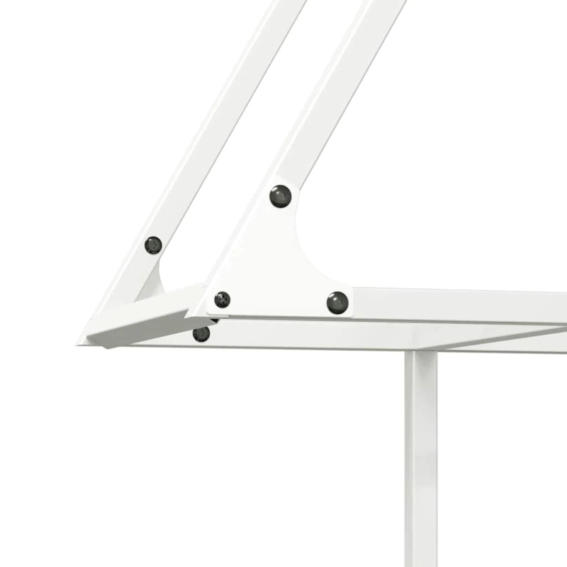 vidaXL malkas plaukts, balta, 80x25x90 cm, auksti velmēts tērauds