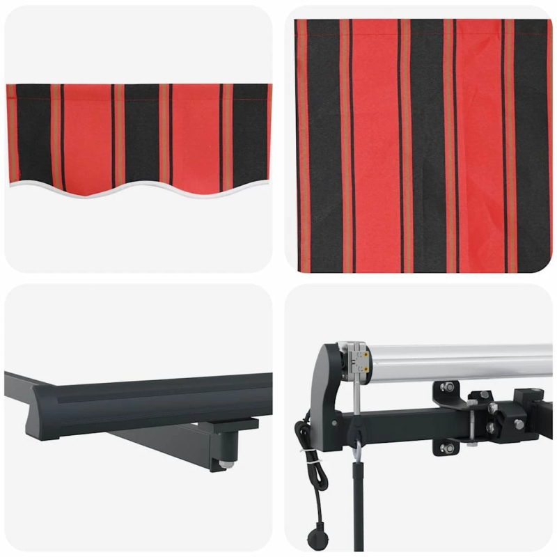 vidaXL Izvelkams jumtiņš Oranža 400 x 200 cm audums