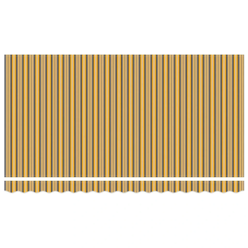 vidaXL Izvelkams jumtiņš Dzeltena un pelēka 400 x 200 cm