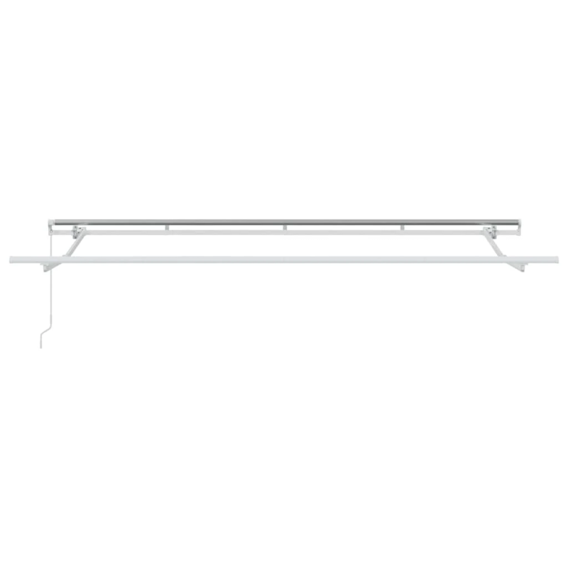 vidaXL Izvelkams jumtiņš Balts 400 x 200 cm audums