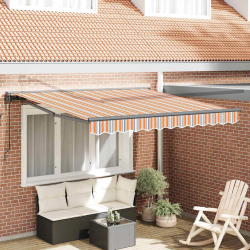 vidaXL Izvelkams jumtiņš Zila un oranža 300 x 250 cm