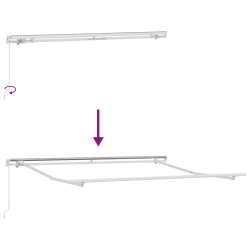 vidaXL Markīze Melna 300 x 250 x 165 cm Poliesters