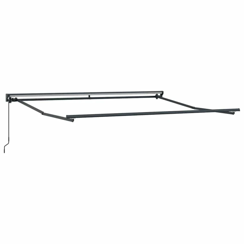 vidaXL Izvelkams jumtiņš Dzeltena un balta 350 x 250 cm