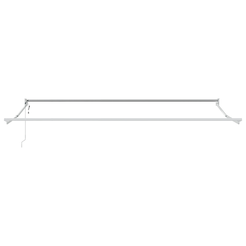 vidaXL Izvelkams jumtiņš oranža un brūna 350 x 250 cm