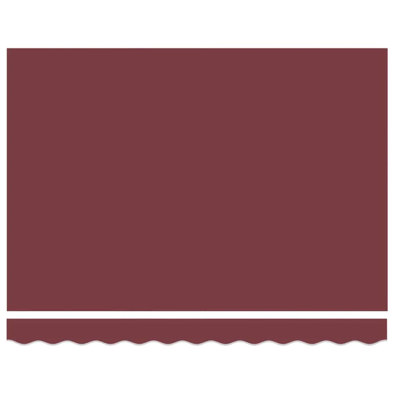 vidaXL Izvelkams jumtiņš Burgundija 350 x 250 cm Poliesters un metāls