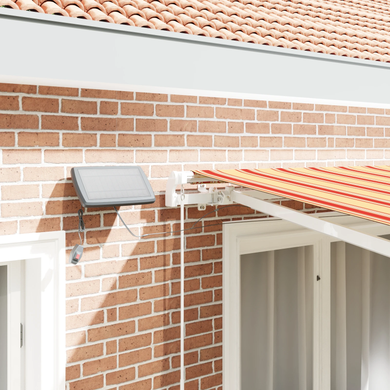 vidaXL Izvelkams jumtiņš ar 350 x 250 cm audums