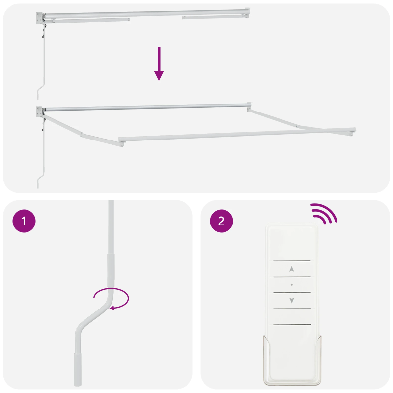 vidaXL Izvelkams jumtiņš Balts 350 x 250 cm audums