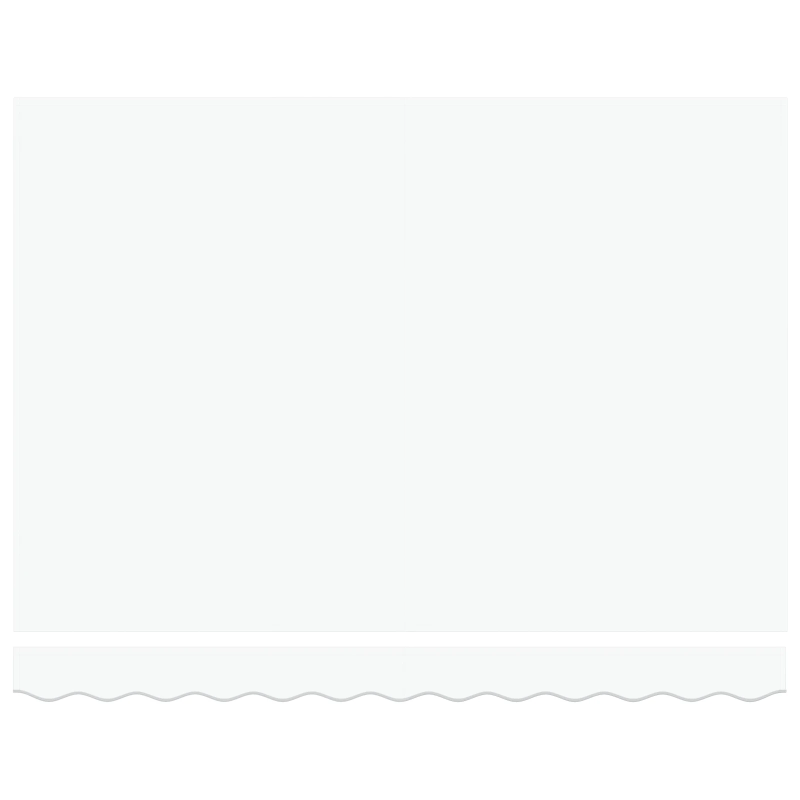 vidaXL Izvelkams jumtiņš Balts 350 x 250 cm Audums un Metāls