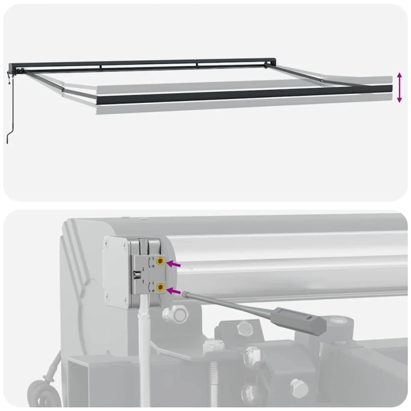 vidaXL Markīze Dzeltena un oranža 400 x 300 x 165 cm
