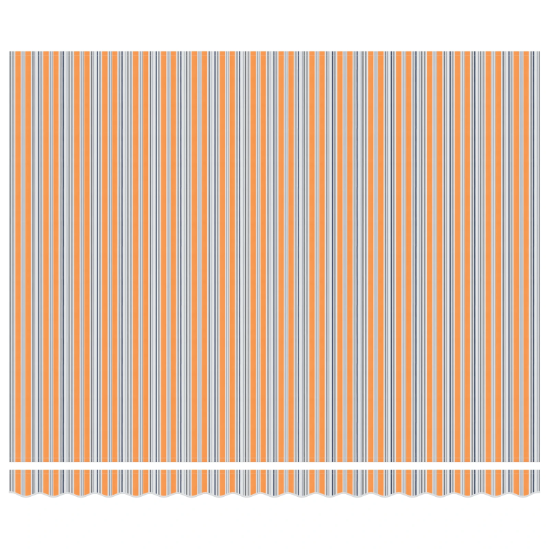 vidaXL Izvelkams jumtiņš Daudzkrāsains 400 ×300 cm audums