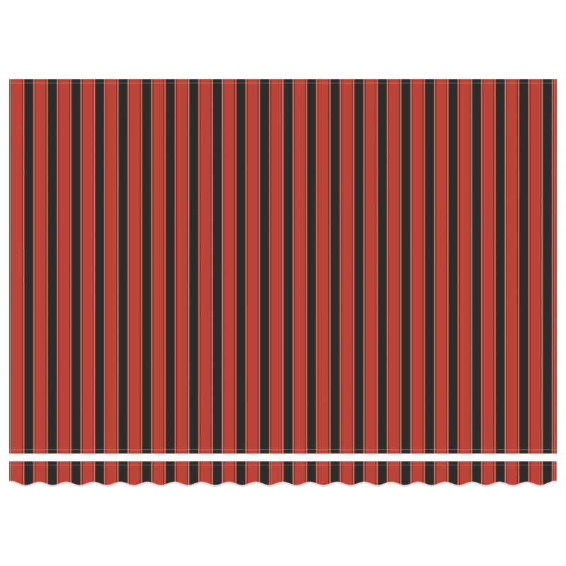 vidaXL Markīze Oranžs un brūns 450 x 300 x 165 cm