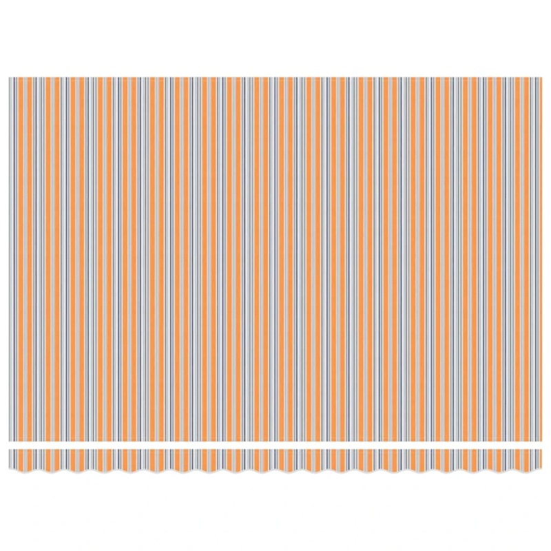 vidaXL Izvelkams jumtiņš Zila un oranža 450 × 300 cm