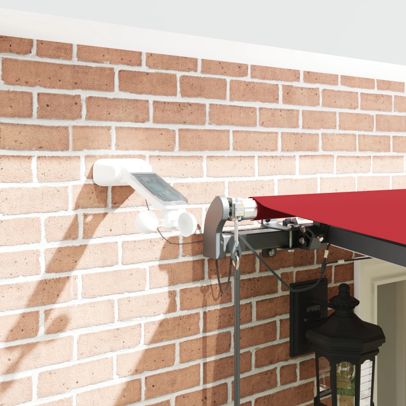 vidaXL Pārsega audums ar Sarkana 600 × 300 cm Poliesters