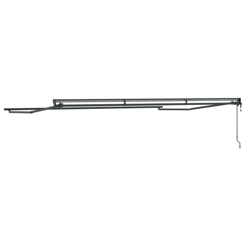 vidaXL Pārklājuma struktūra Antracīts 4 × 3 m Pulverkrāsots tērauds