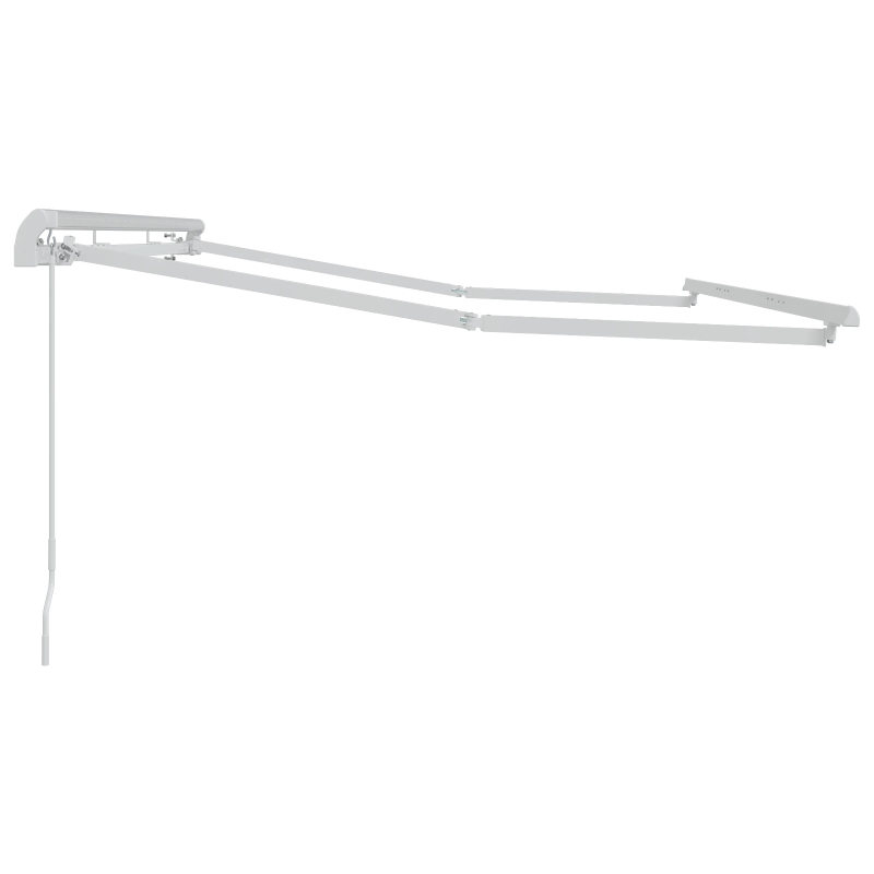 vidaXL Pārklājuma struktūra Balts 3,5 x 2 m Metāla