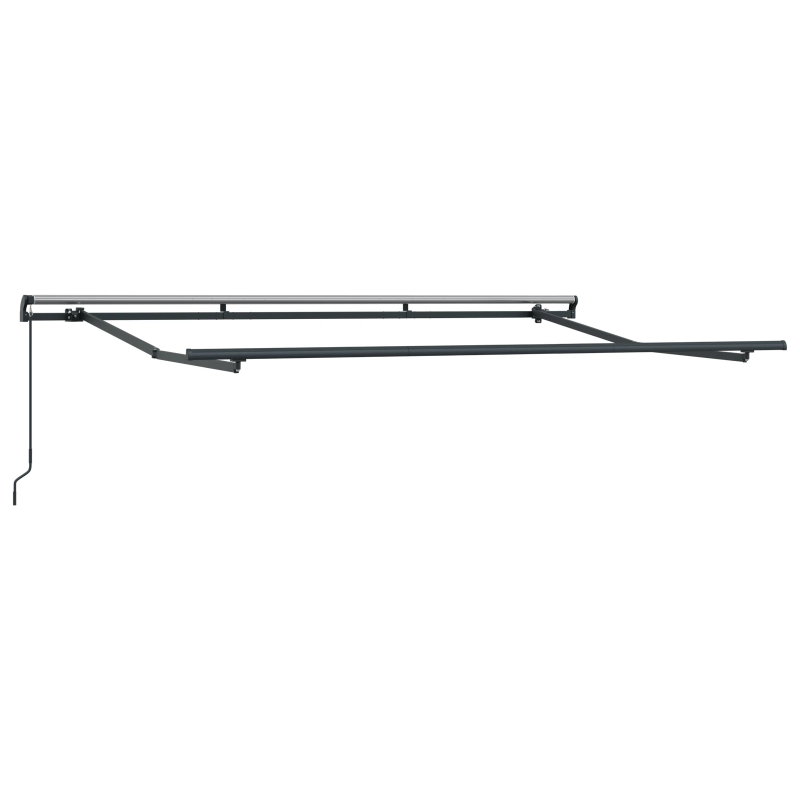 vidaXL Pārklājuma struktūra Antracīts 3,5 x 2 m Metāla