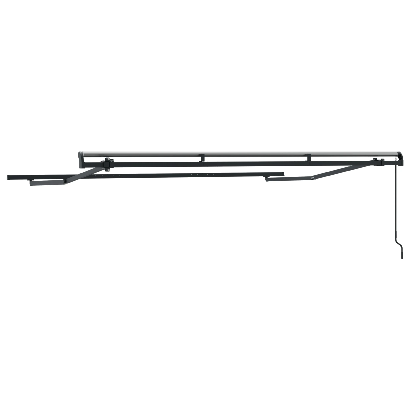 vidaXL Pārklājuma struktūra Antracīts 3,5 x 2 m Metāla