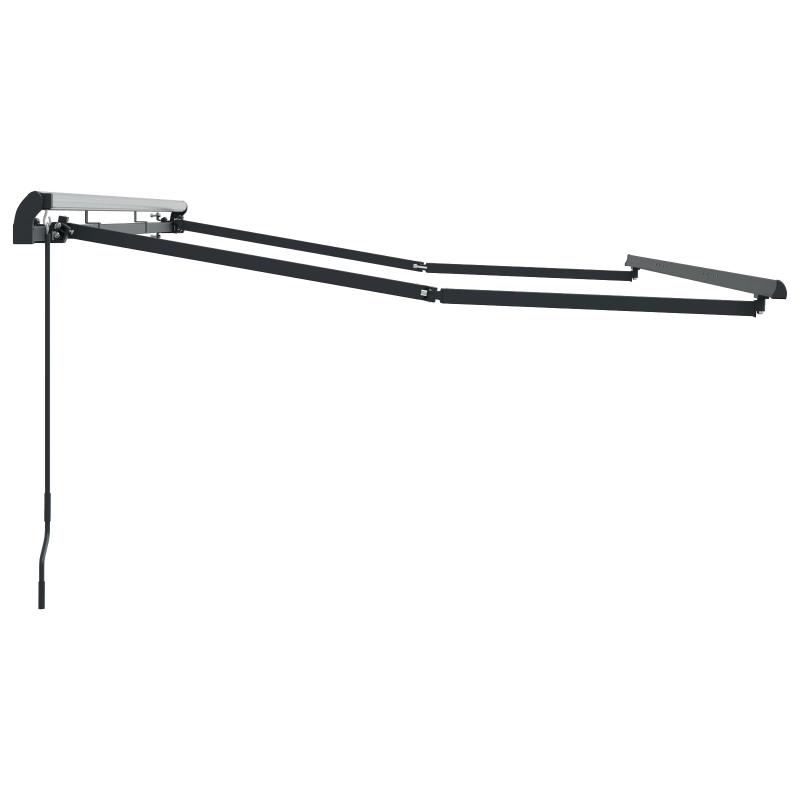 vidaXL Pārklājuma struktūra Antracīts 3,5 x 2 m Metāla