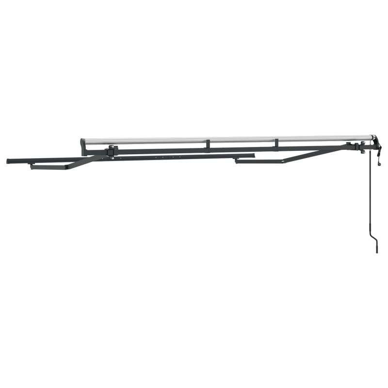 vidaXL Pārklājuma struktūra Antracīts 3 x 2 m Metāla