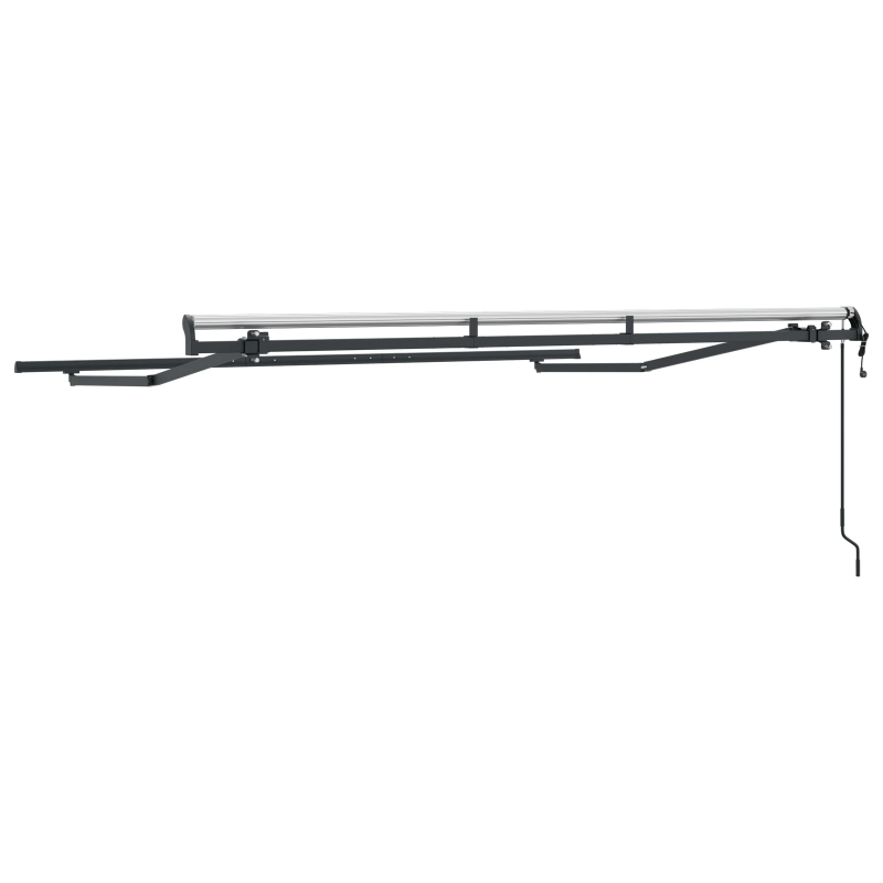 vidaXL Pārklājuma struktūra Antracīts 3 x 2 m Metāla