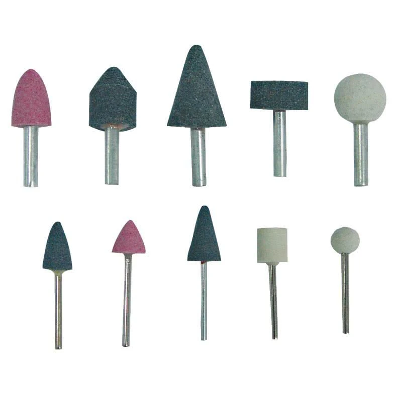 Abrazīvo galviņu komplekts 10gab ar turētāju 3-6mm