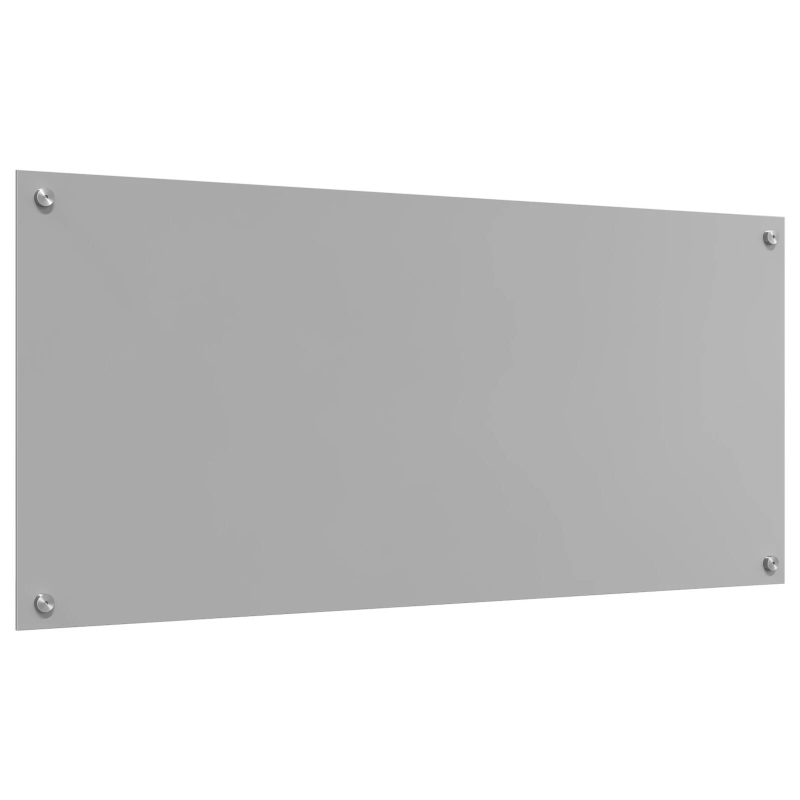 vidaXL Virtuves aizsargpanelis Gaiši pelēka 110 x 50 x 0,6 cm