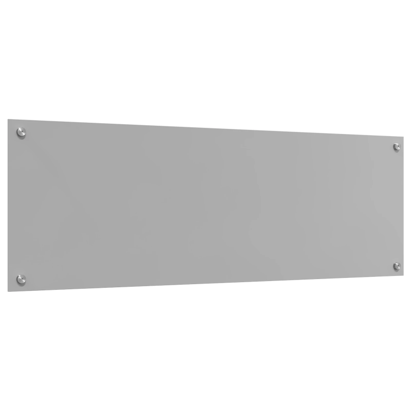 vidaXL Virtuves aizsargpanelis Gaiši pelēka 120 x 40 x 0,6 cm