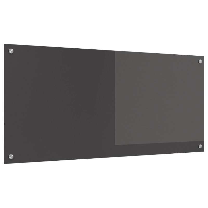 vidaXL Virtuves aizsargpanelis Tumši pelēka 110 x 50 x 0,6 cm