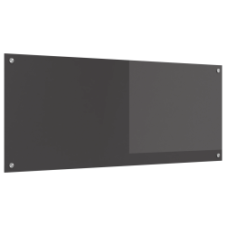 vidaXL Virtuves aizsargpanelis Tumši pelēka 120 x 50 x 0,6 cm