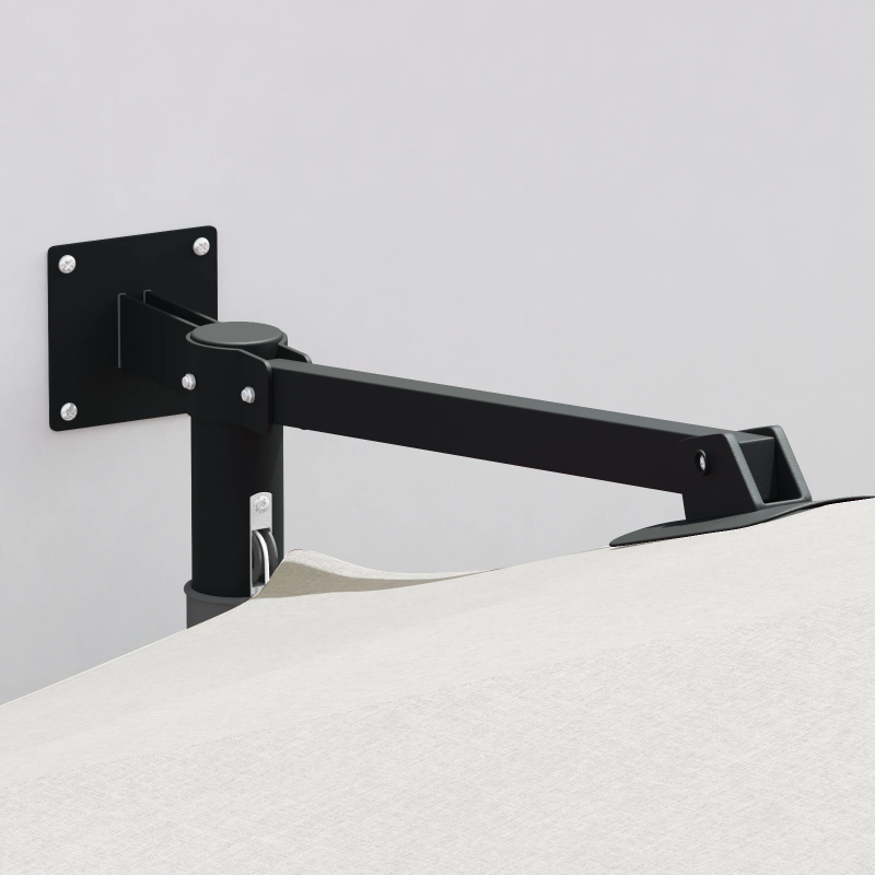 vidaXL Dārza parasols Smilšu 248 x 248 x 148 cm Poliesters un tērauds