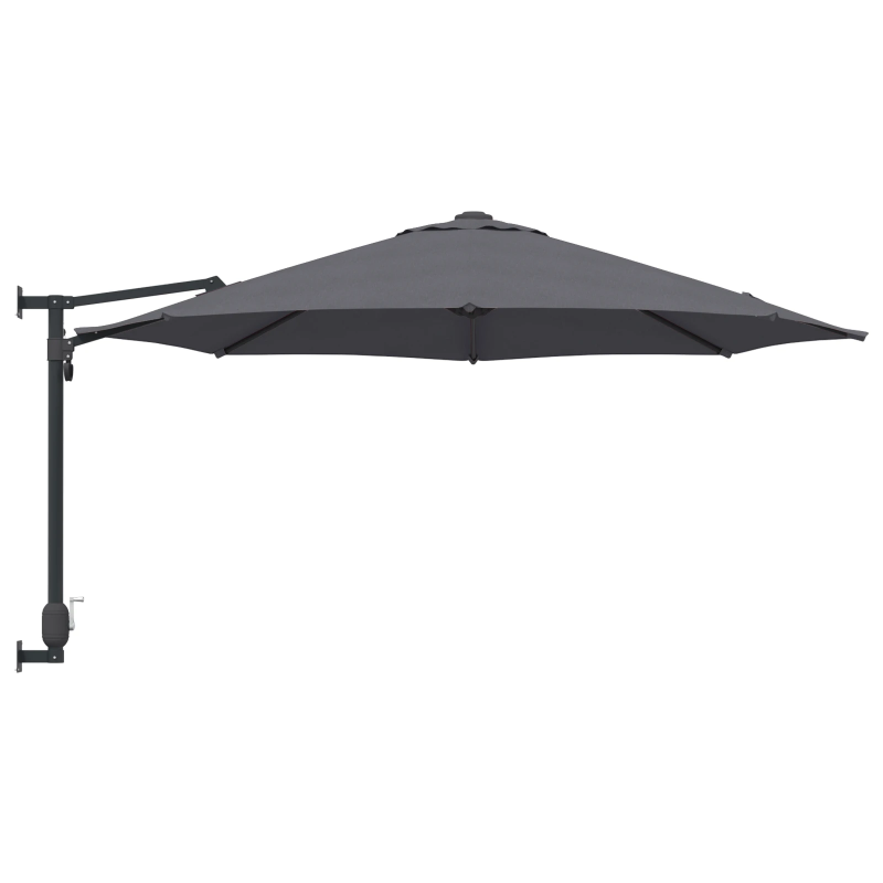 vidaXL Dārza parasols Antracīts 248 x 248 x 148 cm
