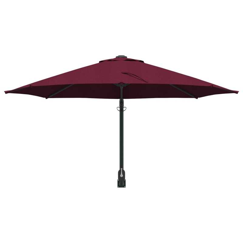 vidaXL Dārza parasols Bordo sarkans 248 x 248 x 148 cm