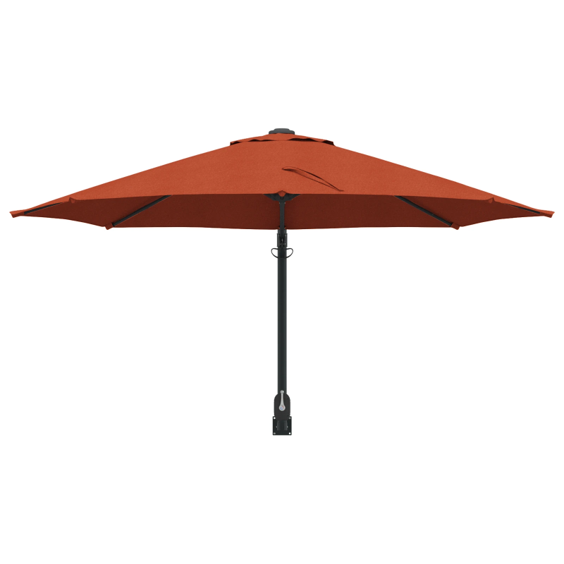 vidaXL Dārza parasols Sarkanbrūns 248 x 248 x 148 cm