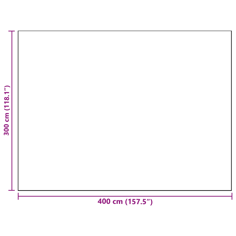 vidaXL Āra paklājs ARAKIL Bērnu zilā un baltā 400 × 300 cm
