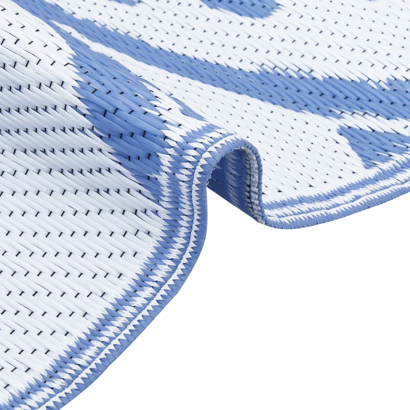 vidaXL Āra paklājs ARAKIL Bērnu zilā un baltā 400 × 300 cm