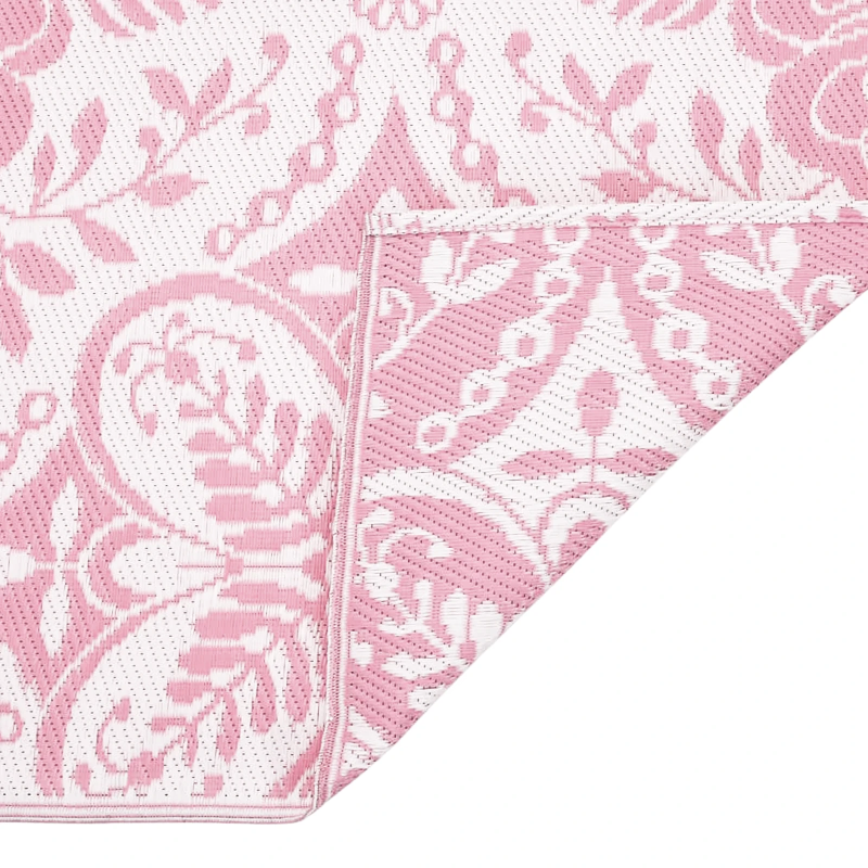vidaXL Āra paklājs ARAKIL Rozā un balts 400 × 300 cm 50% polipropilēns