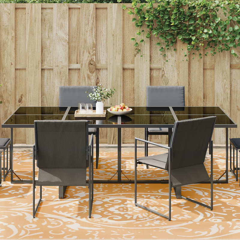 vidaXL Āra paklājs Jacobean ARAKIL Oranža un balta 400 × 300 cm