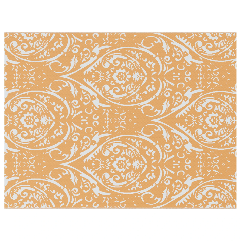 vidaXL Āra paklājs Jacobean ARAKIL Oranža un balta 400 × 300 cm