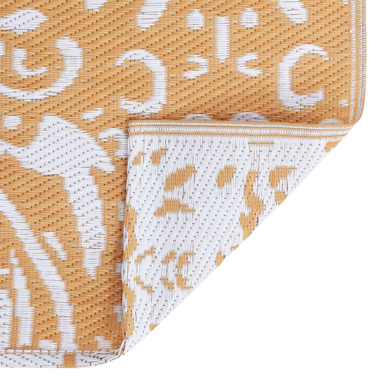 vidaXL Āra paklājs Jacobean ARAKIL Oranža un balta 400 × 300 cm