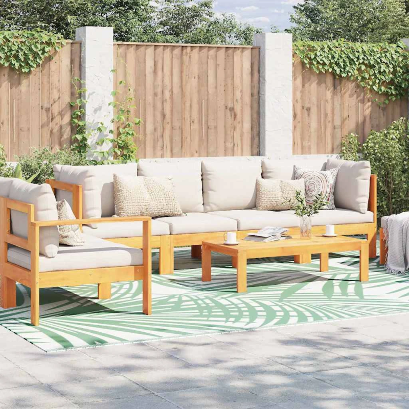 vidaXL Āra paklājs ARAKIL Zaļš un balts 400 × 300 cm 50% polipropilēns