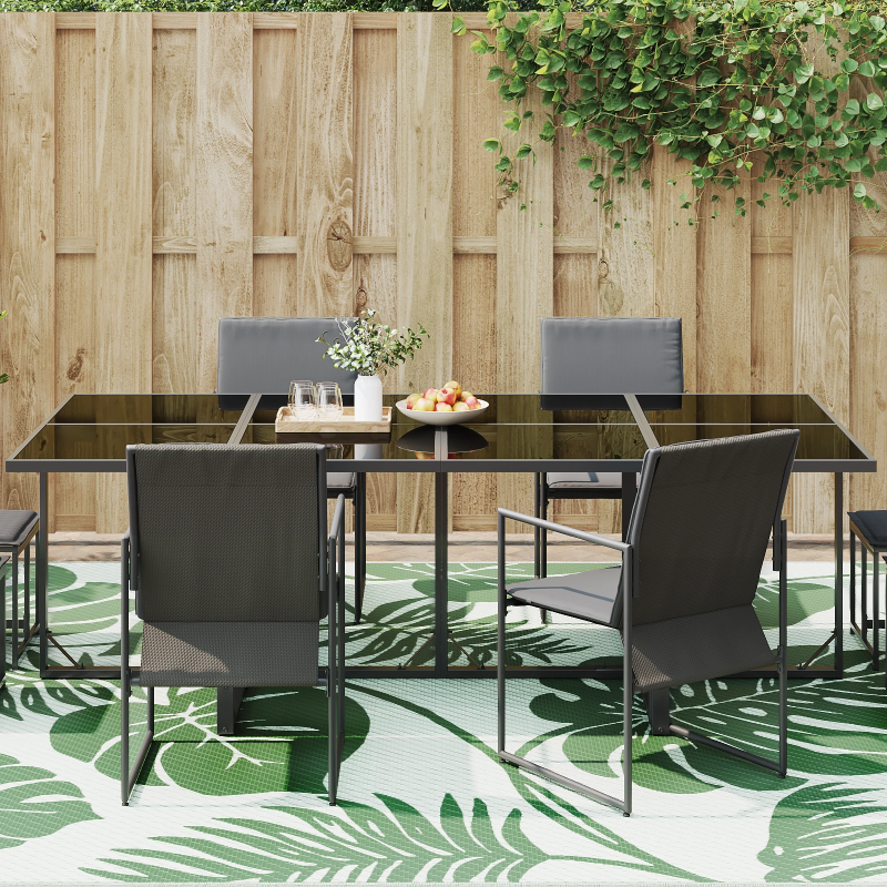 vidaXL Āra paklājs ARAKIL Zaļš un balts 400 × 300 cm 50% polipropilēns