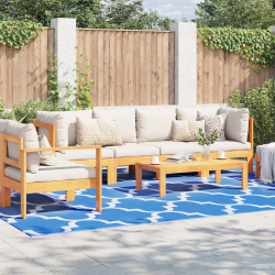 vidaXL Āra paklājs ARAKIL Zila un balta 400 × 300 cm 50% polipropilēns