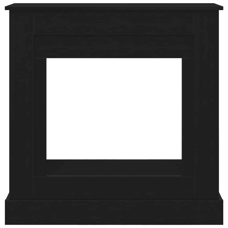 vidaXL Kamīna apkaime melns ozols 90x30x90 cm Engineered Wood